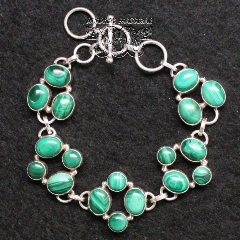 Pulsera Malaquita Ovalada Pulsera Malaquita Ovalada