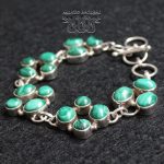Pulsera Malaquita Ovalada