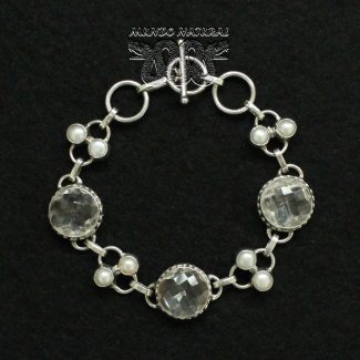 Pulsera Cuarzo Perlas