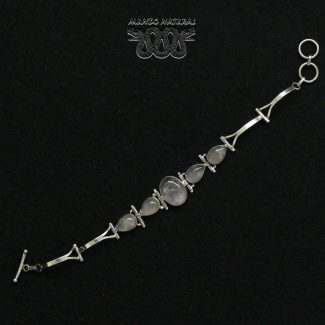 Pulsera Cuarzo Rosa Semirrígida