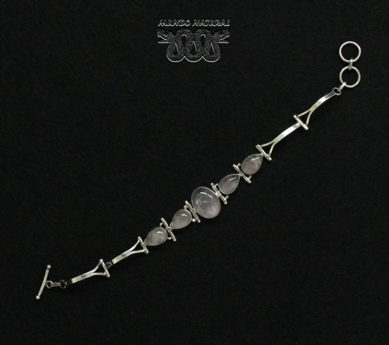 Pulsera Cuarzo Rosa Semirrígida