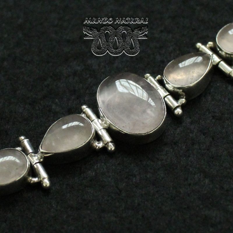 Pulsera Cuarzo Rosa Semirrígida