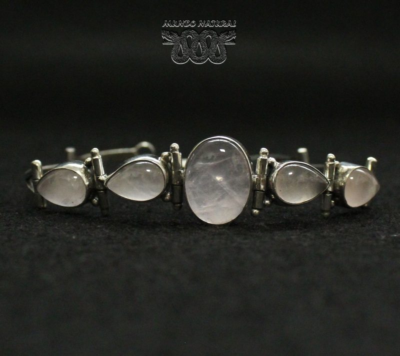 Pulsera Cuarzo Rosa Semirrígida