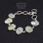 Pulsera Prehnita Ovalada