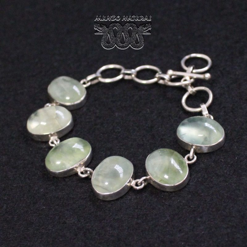 Pulsera Prehnita Ovalada Pulsera Prehnita Ovalada