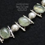 Pulsera Prehnita Perlas