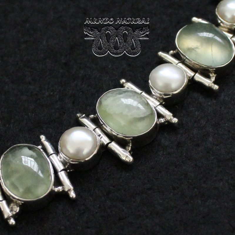 Pulsera Prehnita Perlas Pulsera Prehnita Perlas