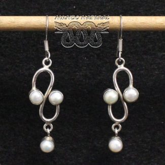 Pendientes Perla Wave