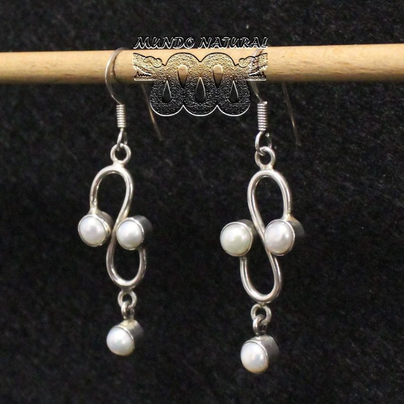 Pendientes Perla Wave