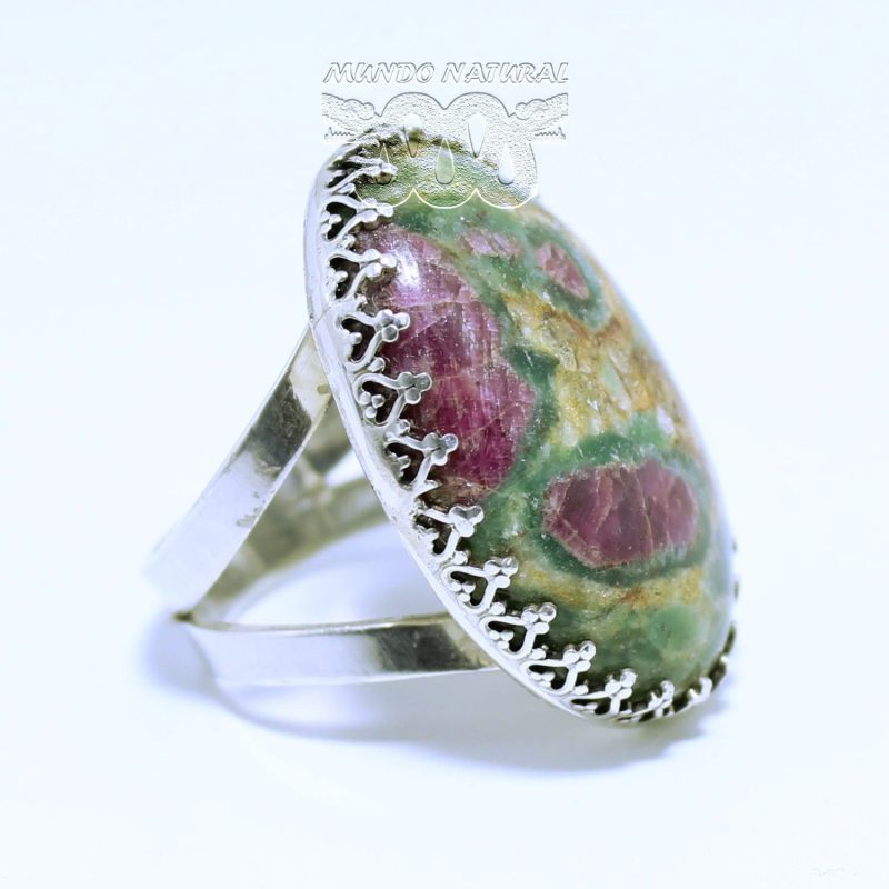 Anillo Fuchsita Rubí Ovalado Anillo Fuchsita Rubí Ovalado