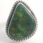 Anillo Ópalo Verde Ruso