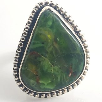Anillo Ópalo Verde Ruso