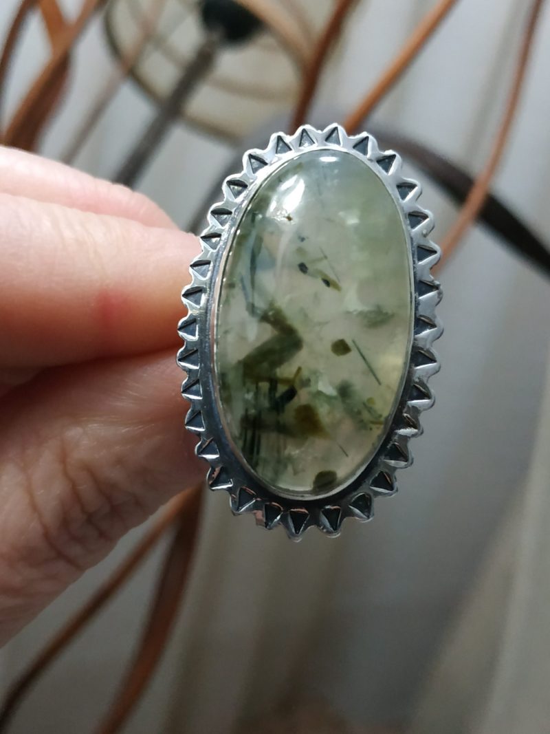 Anillo Prehnita Anillo Prehnita