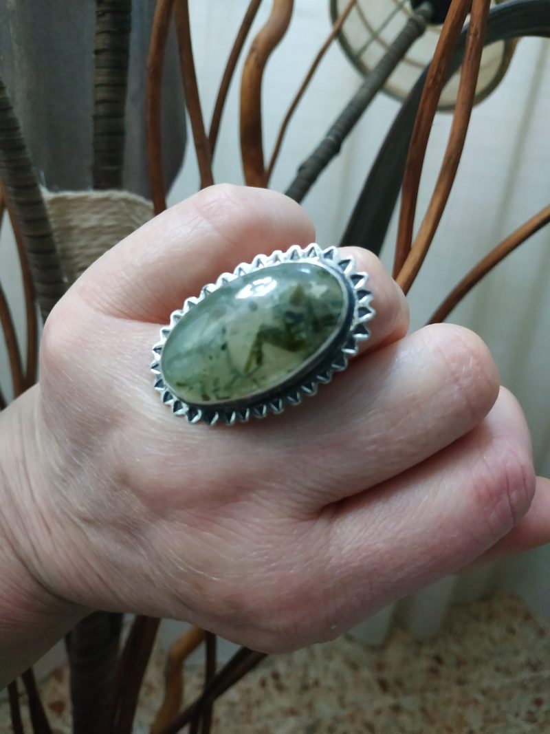 Anillo Prehnita Anillo Prehnita