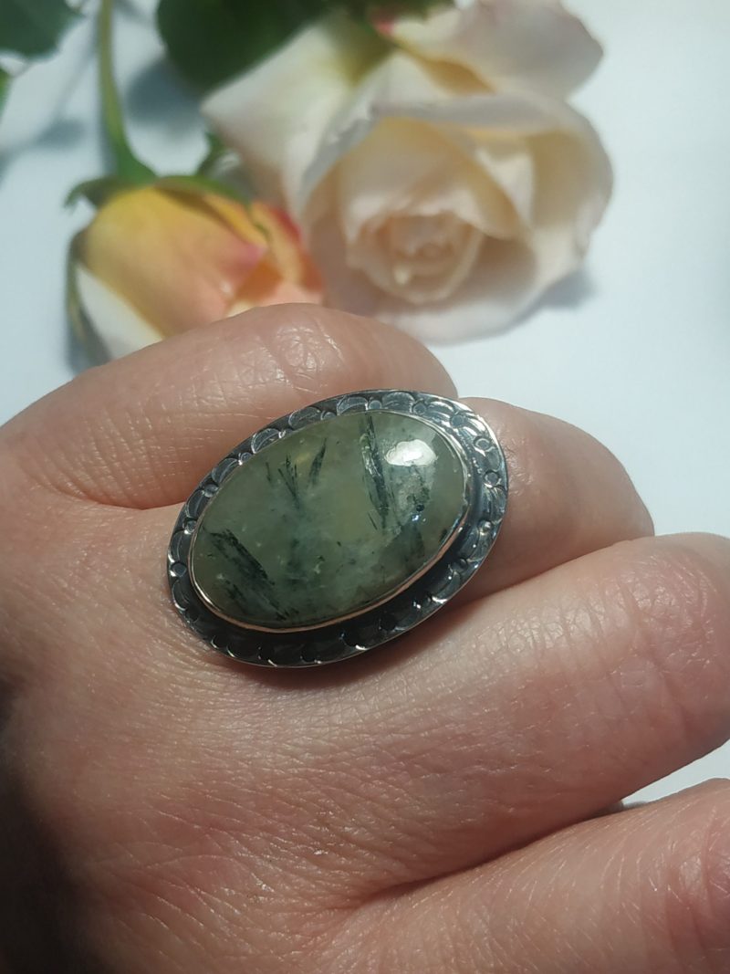Anillo Prehnita Anillo Prehnita