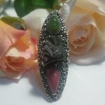 Anillo Shungit Opalo Rodonita Adaptable
