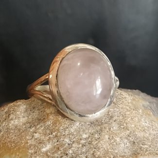 Anillo Cuarzo Rosa