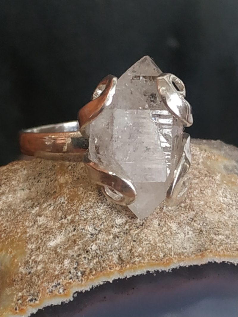 Anillo Diamante Herkimer