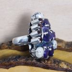 Anillo Amatista, Perlas y Granates
