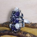 Anillo Amatista, Perlas y Granates