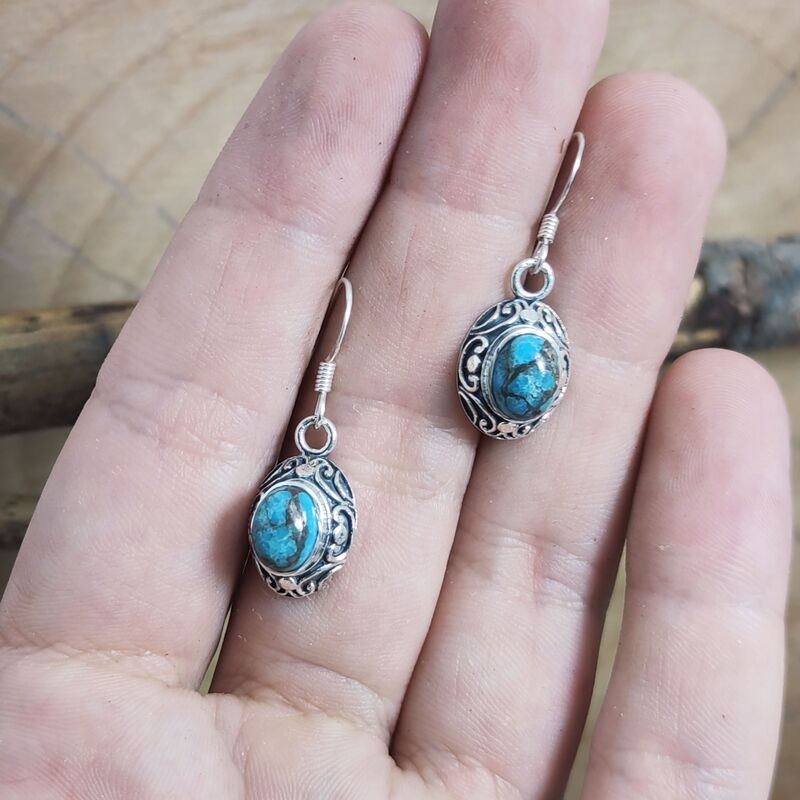 Pendientes Turquesa y Cobre Pendientes Turquesa y Cobre