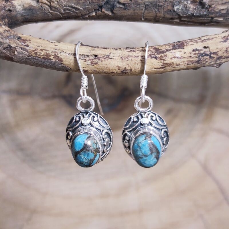 Pendientes Turquesa y Cobre Pendientes Turquesa y Cobre