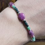 Pulsera Esmeralda y Rubí