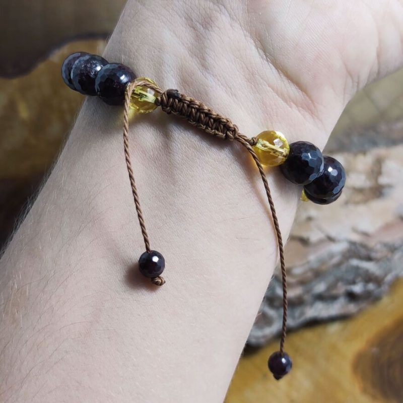 Pulsera Granate y Citrino Pulsera Granate y Citrino