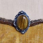 Anillo Ojo de Tigre Onda