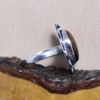Anillo Ojo de Tigre Onda