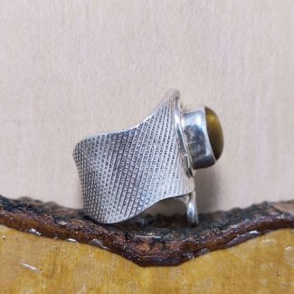 Anillo Ojo de Tigre Serpiente