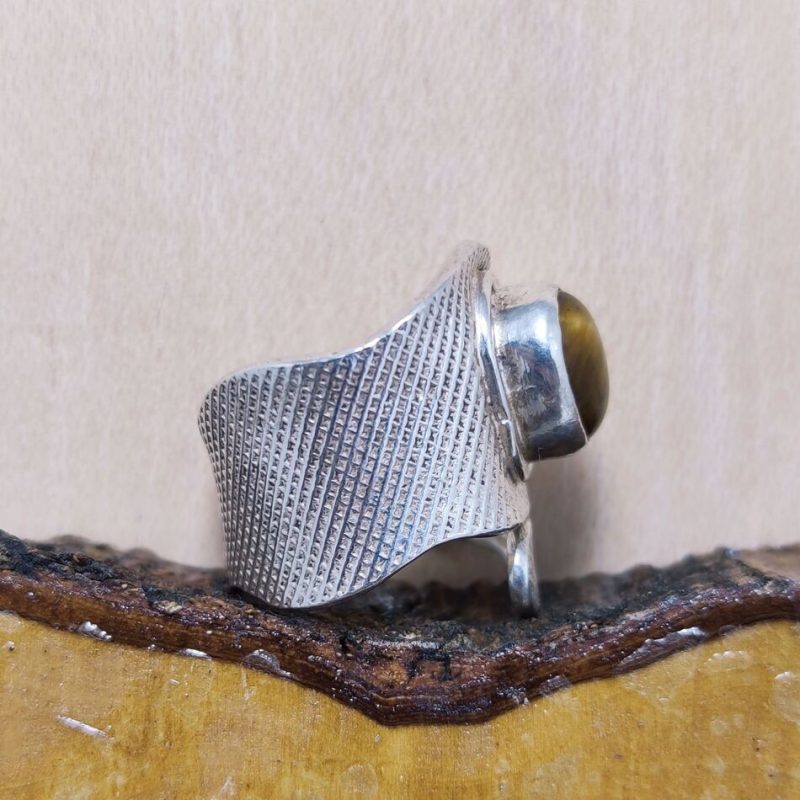 Anillo Ojo de Tigre Serpiente Anillo Ojo de Tigre Serpiente