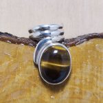 Anillo Ojo de Tigre Espiral