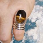 Anillo Ojo de Tigre Espiral