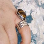 Anillo Ojo de Tigre Espiral