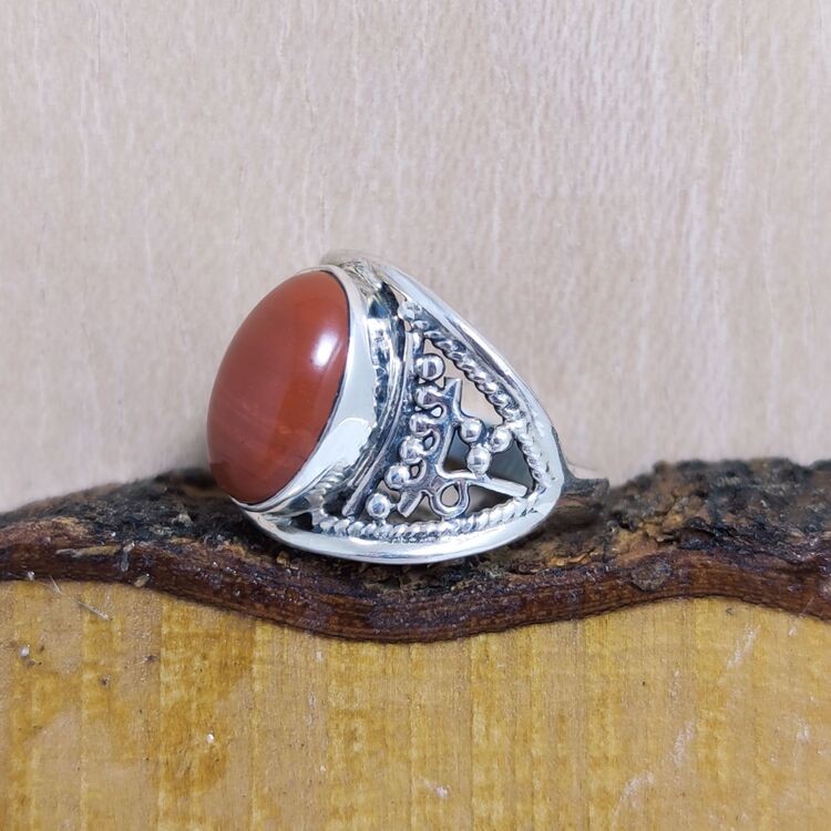 Anillo Jaspe Rojo Ojo