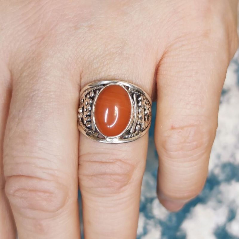 Anillo Jaspe Rojo Ojo