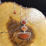 Collar Calcedonia Naranja Ancla