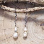 Pendientes Perlas Onda