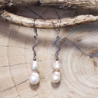 Pendientes Perlas Onda