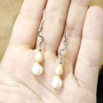 Pendientes Perlas Onda