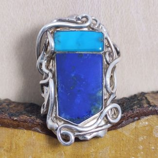 Anillo Lapislázuli y Turquesa