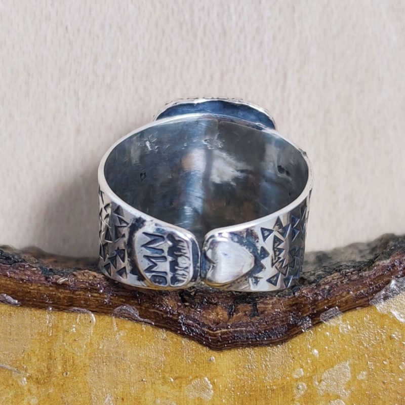 Anillo Ópalo Fuego Cuadrado