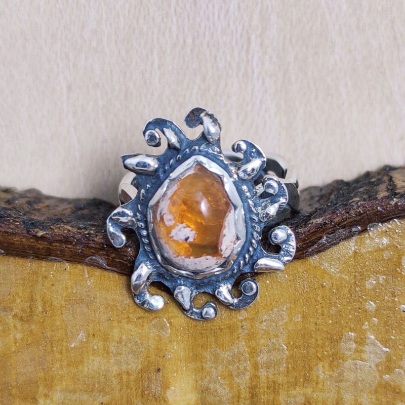 Anillo Ópalo Fuego Sol Anillo Ópalo Fuego Sol