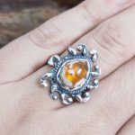 Anillo Ópalo Fuego Sol