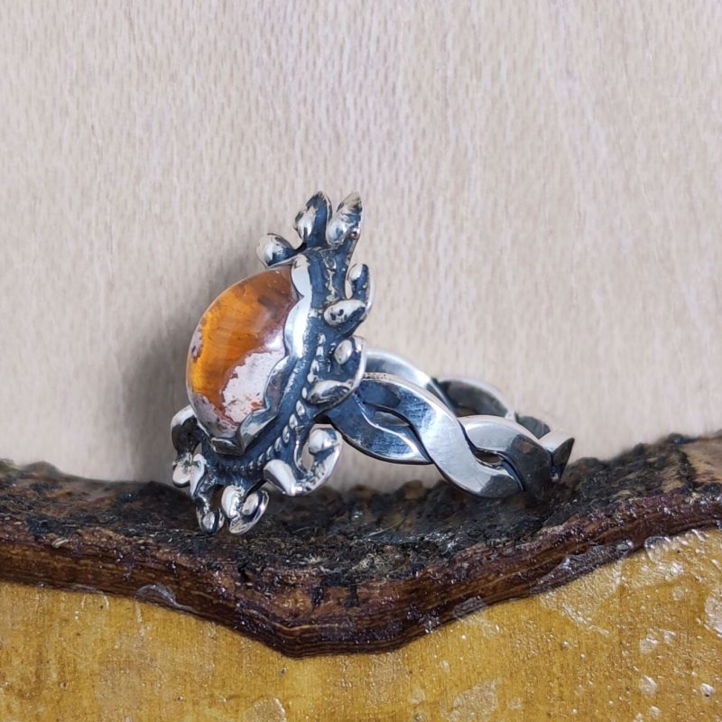 Anillo Ópalo Fuego Sol Anillo Ópalo Fuego Sol