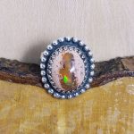 Anillo Ópalo Fuego Ojo Gato