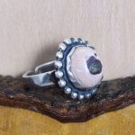 Anillo Ópalo Fuego Corazón