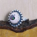 Anillo Ópalo Fuego Corazón