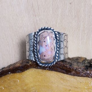 Anillo Ópalo Fuego Rectángulo